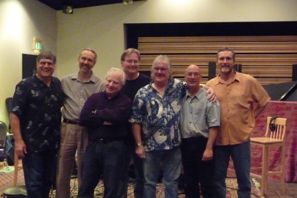The old band back together to record "Between Old Friends."