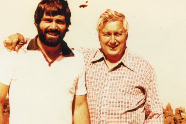 My dad and I in South Africa, 1979.