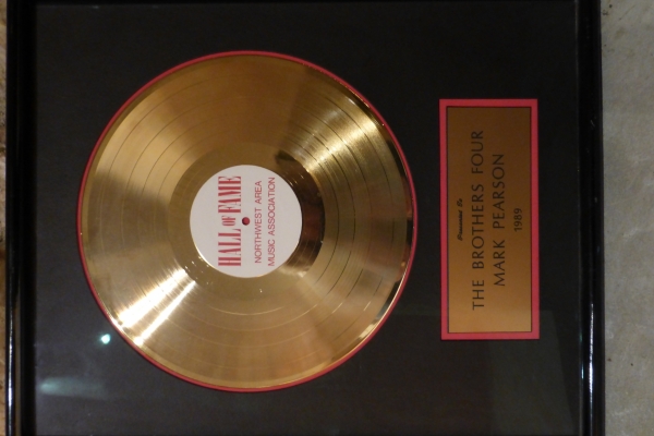 The gold record from the Northwest Area Music Association
