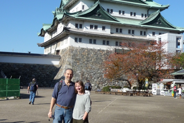 Karl and Deb at Osaka-Jo