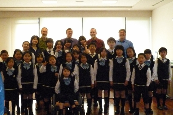 A special moment with the children's choir in 2012