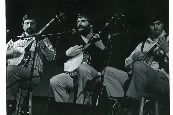 My two brothers agreed to join me on stage at a performance in 1980.