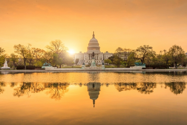 The US Capitol at Sunrise