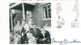 Holiday greetings from the Pearsons circa 1957