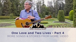 One Love and Two Lives Part 4 episode image, Mark with his guitar in a large public garden